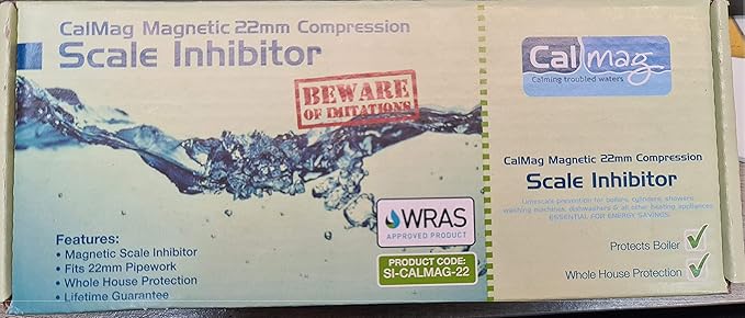 Calmag 22mm Compression Inline Magnetic Scale Reducer Inhibitor Lime Beater