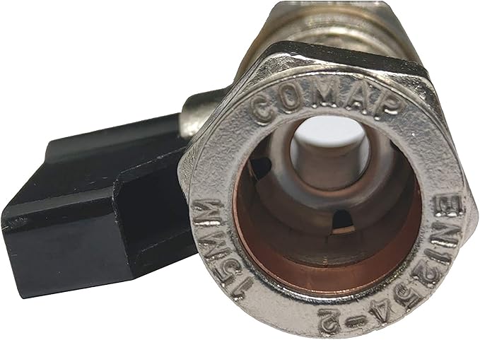 CHROME ISOLATING VALVE WITH HANDLE 15MM BOLOFIX LEVER VALVE THUMB TURN ISOLATION