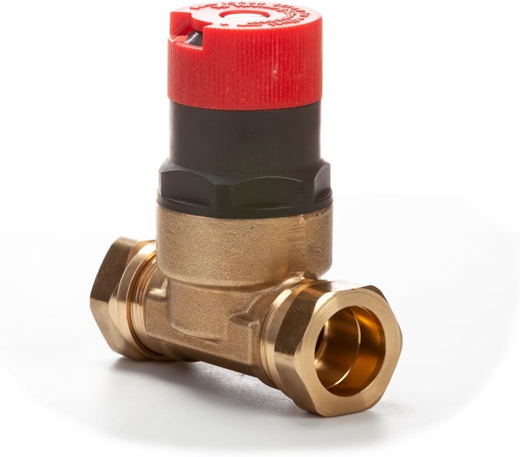 Straight Inline Automatic Bypass Valve Differential Pressure 22mm