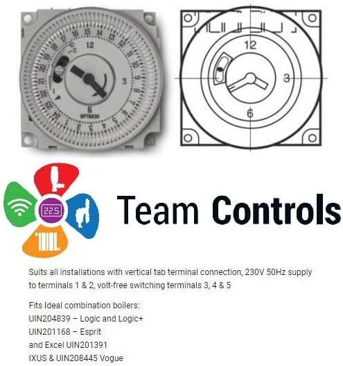 IDEAL Logic & Logic+ Combi Boiler Multifit Mechanical Timer Clock 24 Hour TCFM18