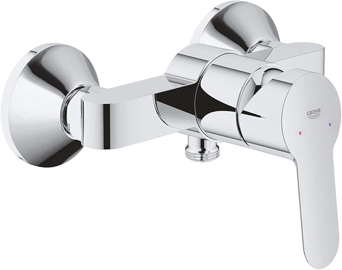 GROHE BauEdge | Bathroom Faucet - Single Lever Shower Mixer, Integrated Check Valve | Chrome | 23333000