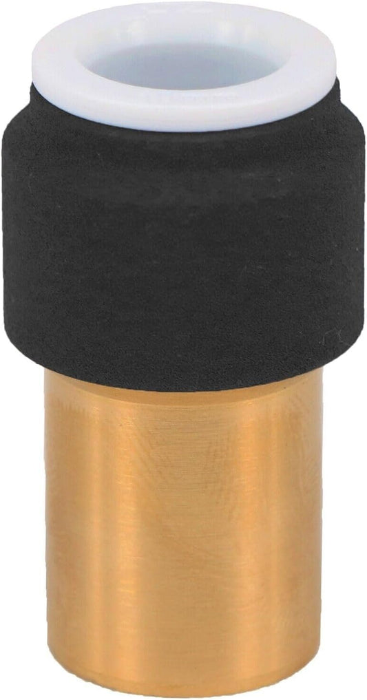 Radiator Valve 15mm x 10mm Push fit Black Speed Fit Reducer Straight TC-STC10B