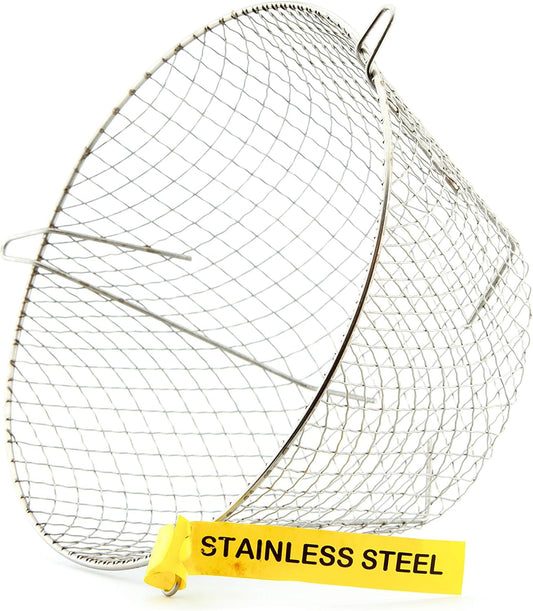 Universal Circular Guard Basket Cage Cover Stainless Steel, 11" Dia x 6.5" D