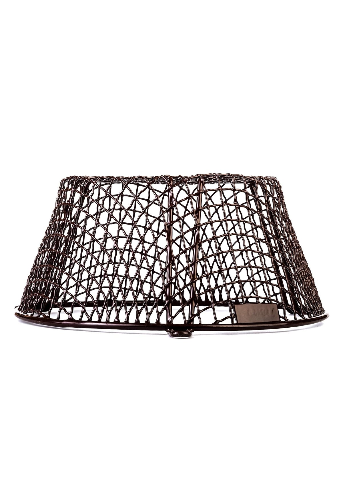 Universal Plastic Coated Circular Guard Basket Cage Cover Brown, 7" Dia x 4" D