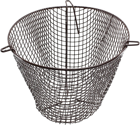 Universal Plastic Coated Circular Guard Basket Cage Cover Brown, 11.5" Dia x 9" D