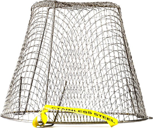 Universal Circular Guard Basket Cage Cover Stainless Steel, 11.5" Dia x 9" D