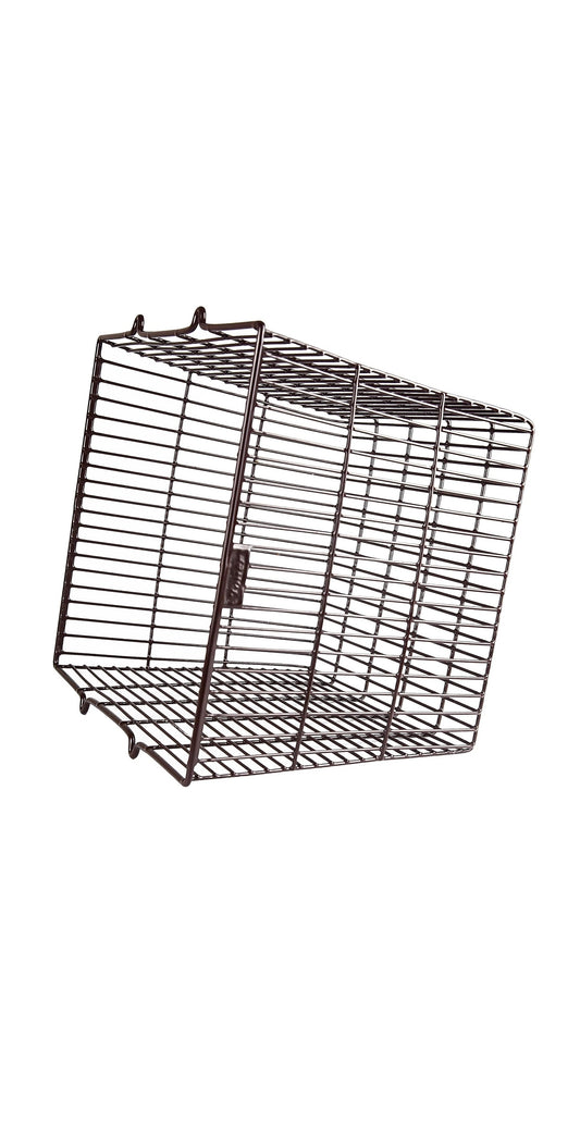 Universal Plastic Coated Rectangular Guard Basket Cage Cover Brown 11''W x 11''L x 10.5''D