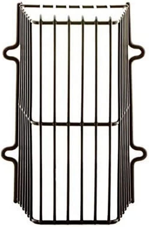 Universal Plastic Coated Rectangular Overflow Guard Basket Cage Cover Brown 8''L x 4''W x 3''D