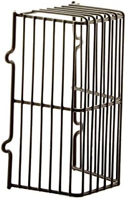 Universal Plastic Coated Rectangular Overflow Guard Basket Cage Cover Brown 8''L x 4''W x 3''D