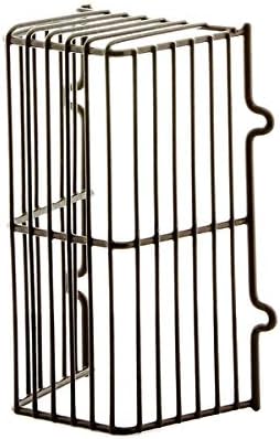 Universal Plastic Coated Rectangular Overflow Guard Basket Cage Cover Brown 8''L x 4''W x 3''D