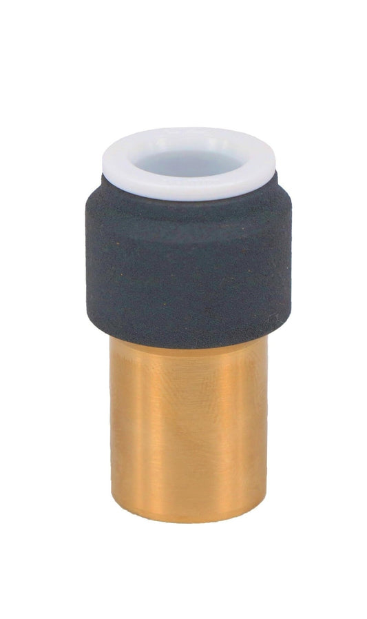 Radiator Valve 15mm x 10mm Push fit Anthracite Reducer Straight