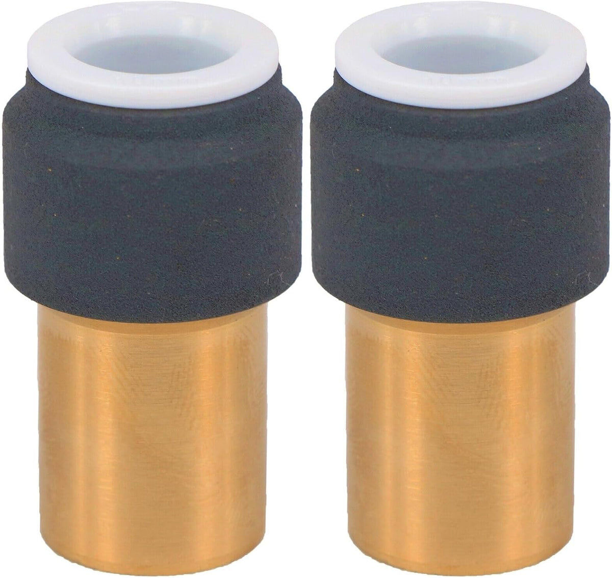 Radiator Valve 15mm x 10mm Push fit Anthracite Reducer Straight