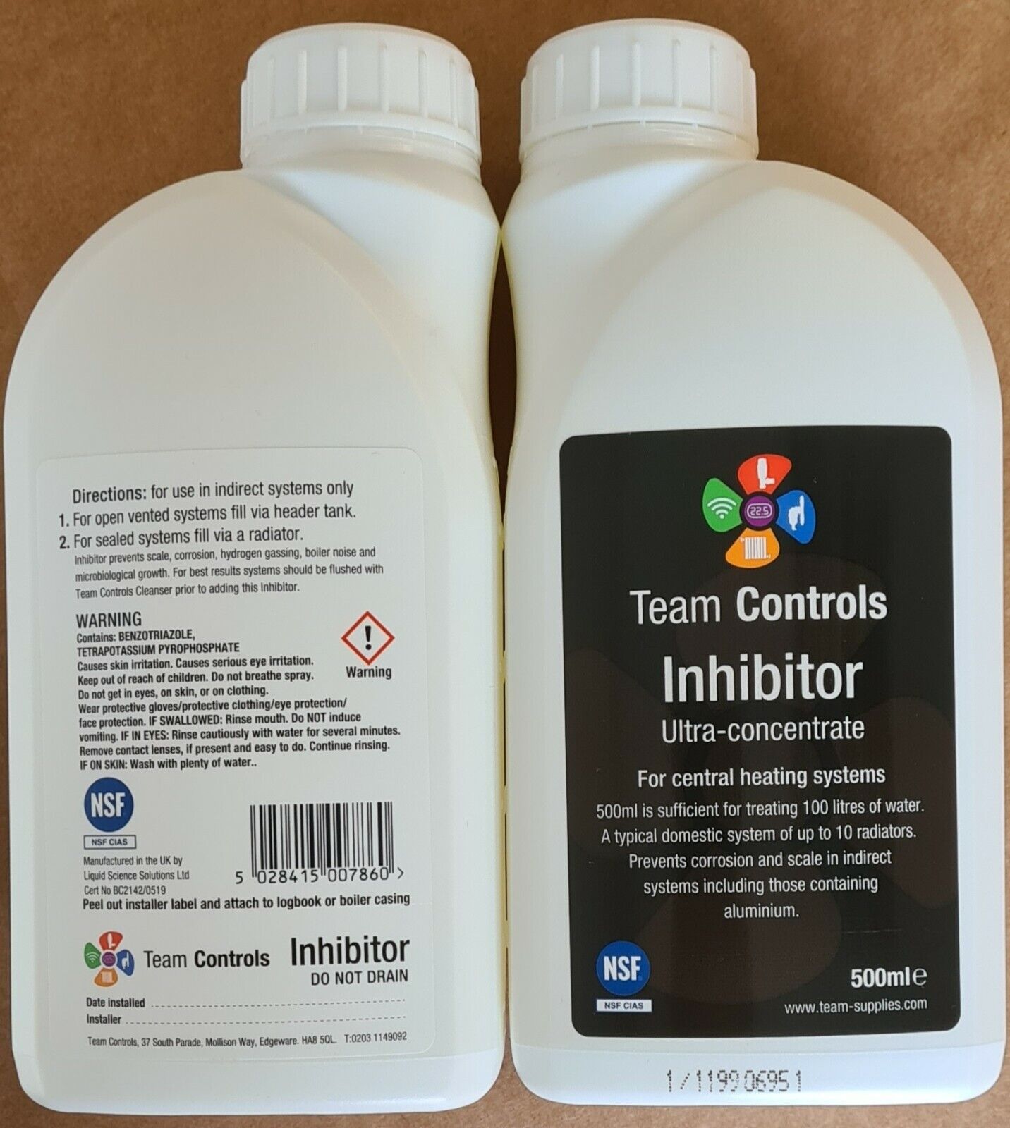 Central Heating System INHIBITOR Liquid 500ml Ultra Concentrate TC-INHIB