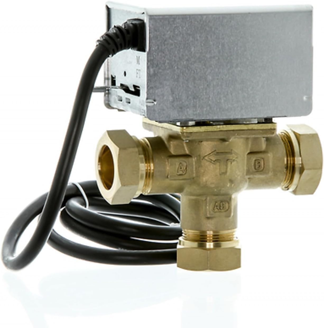 3 Port Mid Position Zone Valve 22mm for Central Heating & Hot Water Systems